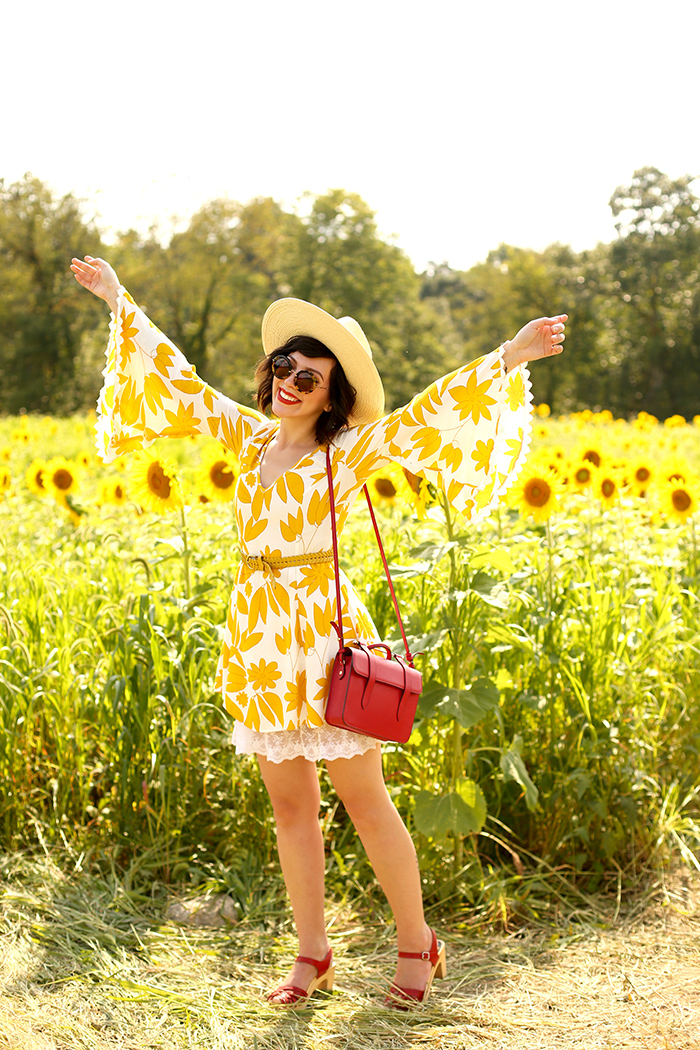 asos sunflower dress Evelyn Bourdon 3