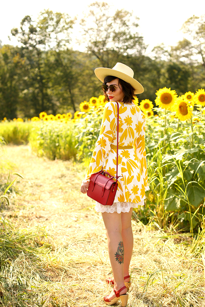 asos sunflower dress Evelyn Bourdon 5