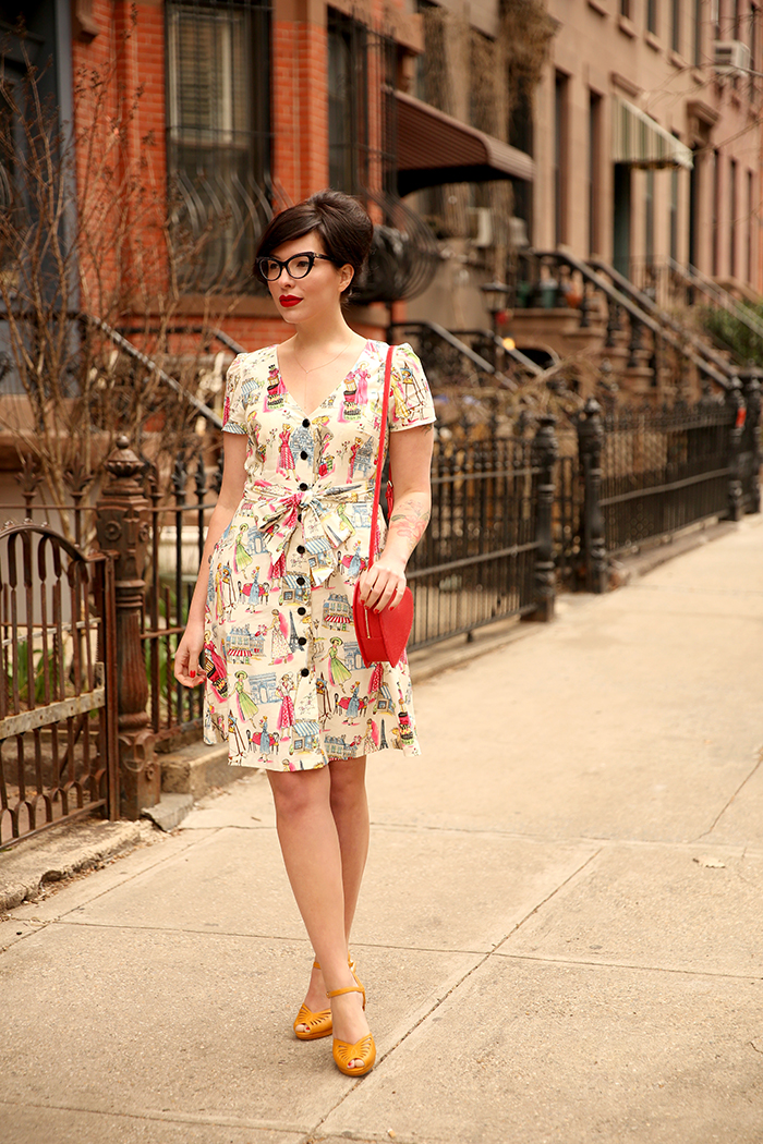 modcloth wedding guest dress Evelyn Bourdon 2