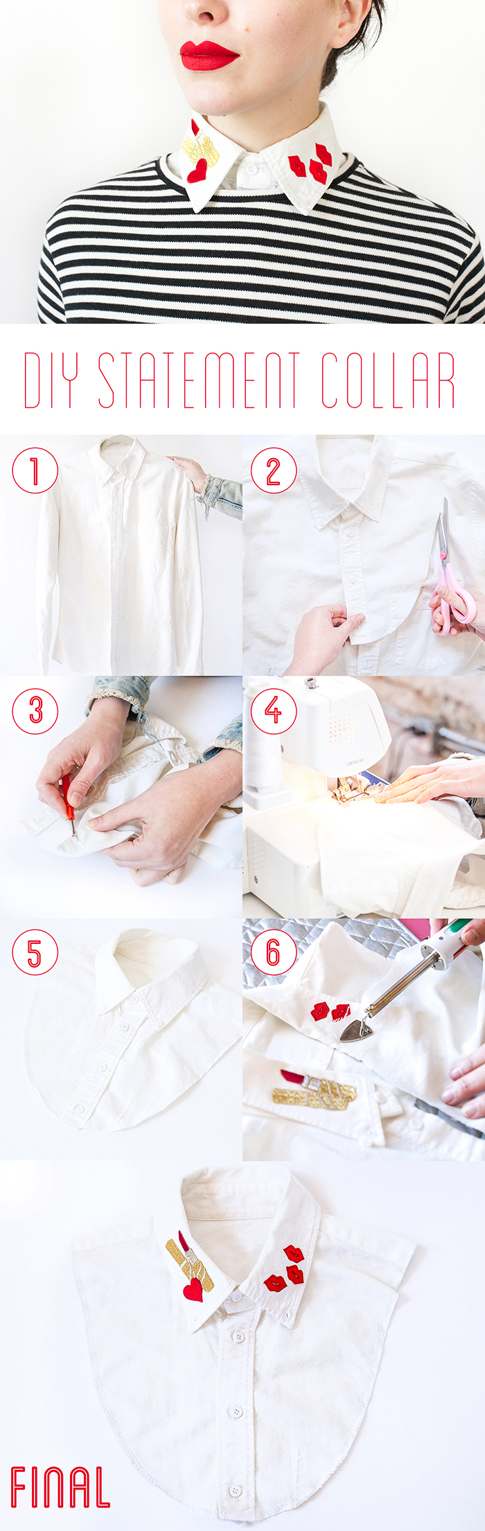 diy statement collar tutorial