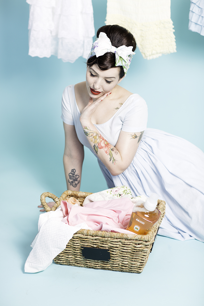 Evelyn Bourdon method home pinup shoot 2