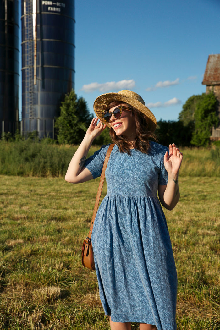 vintage feedsack dress