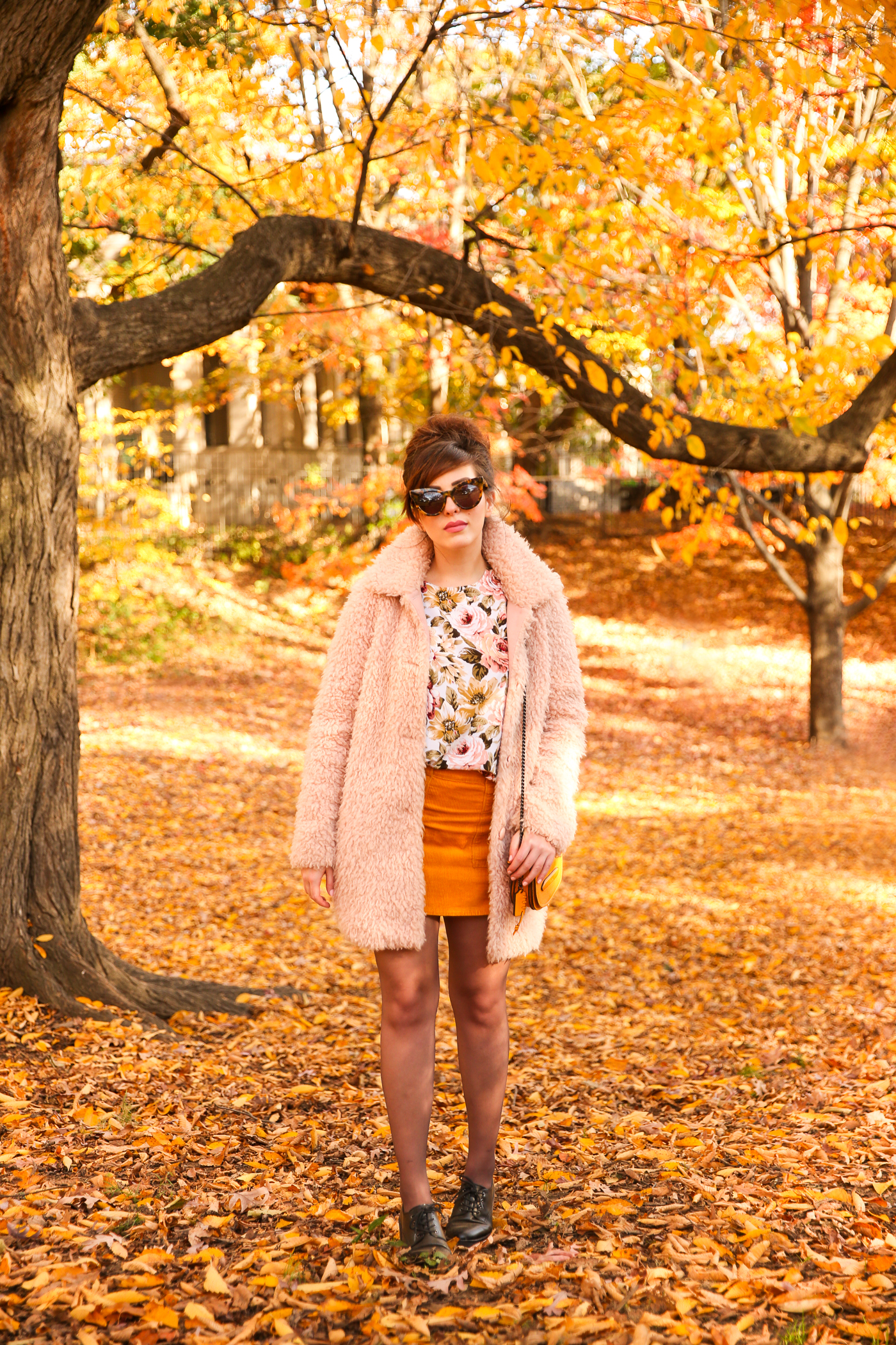 blush and marigold fall outfit