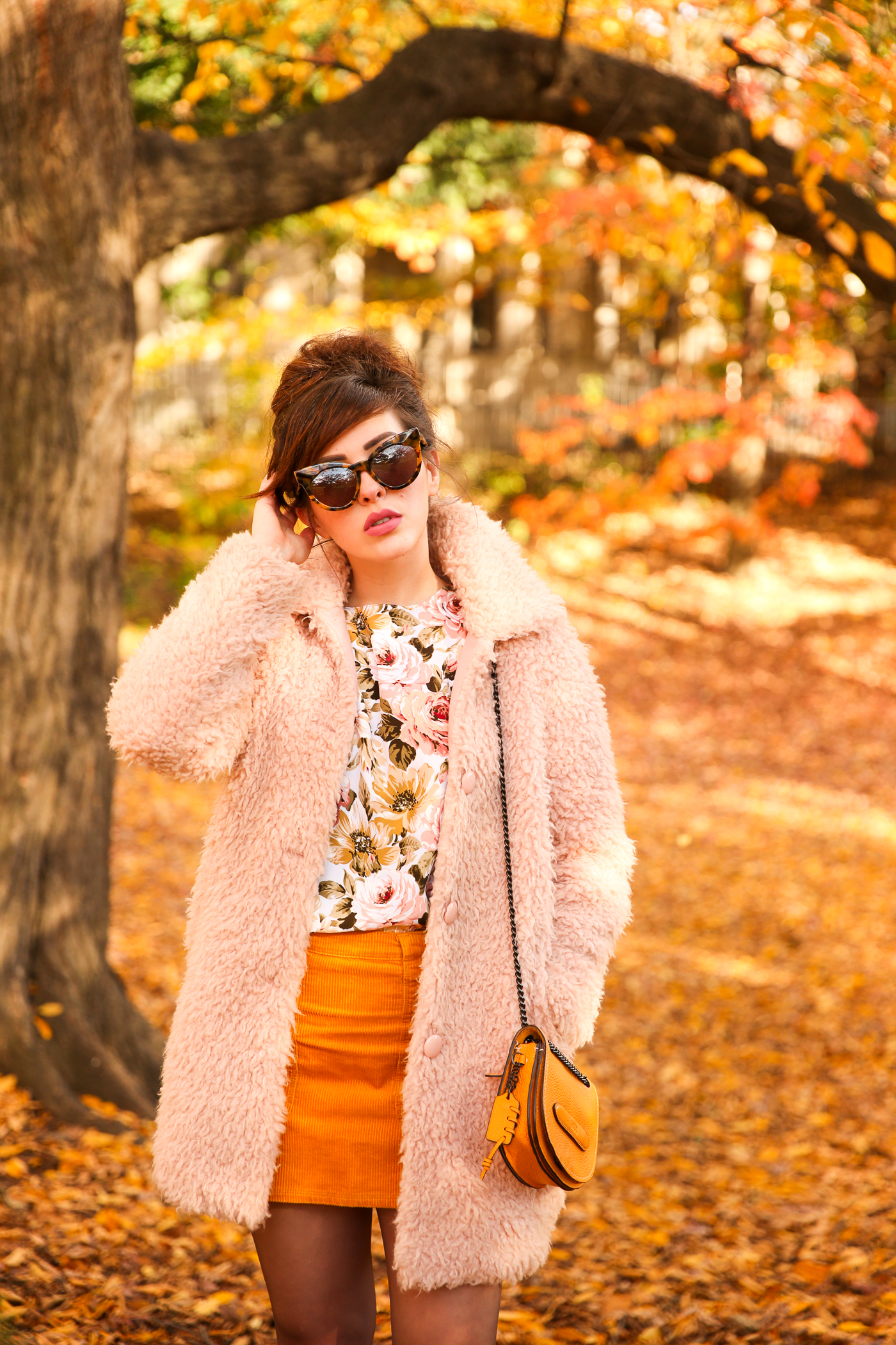 blush and marigold fall outfit