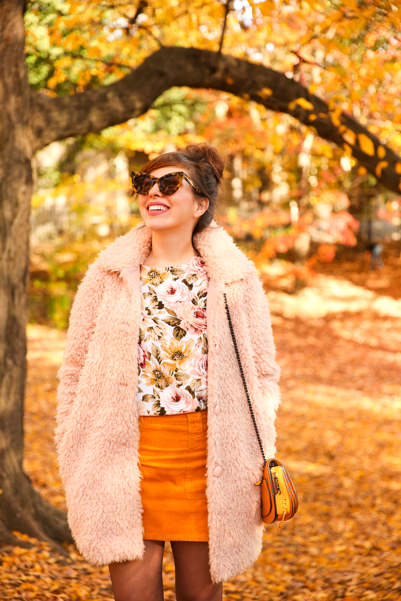 blush and marigold fall outfit