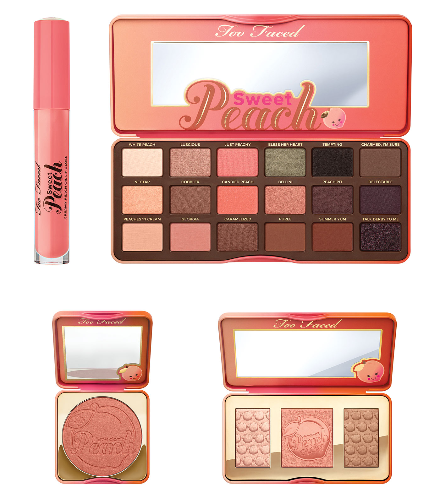 too faced sweet peach collection