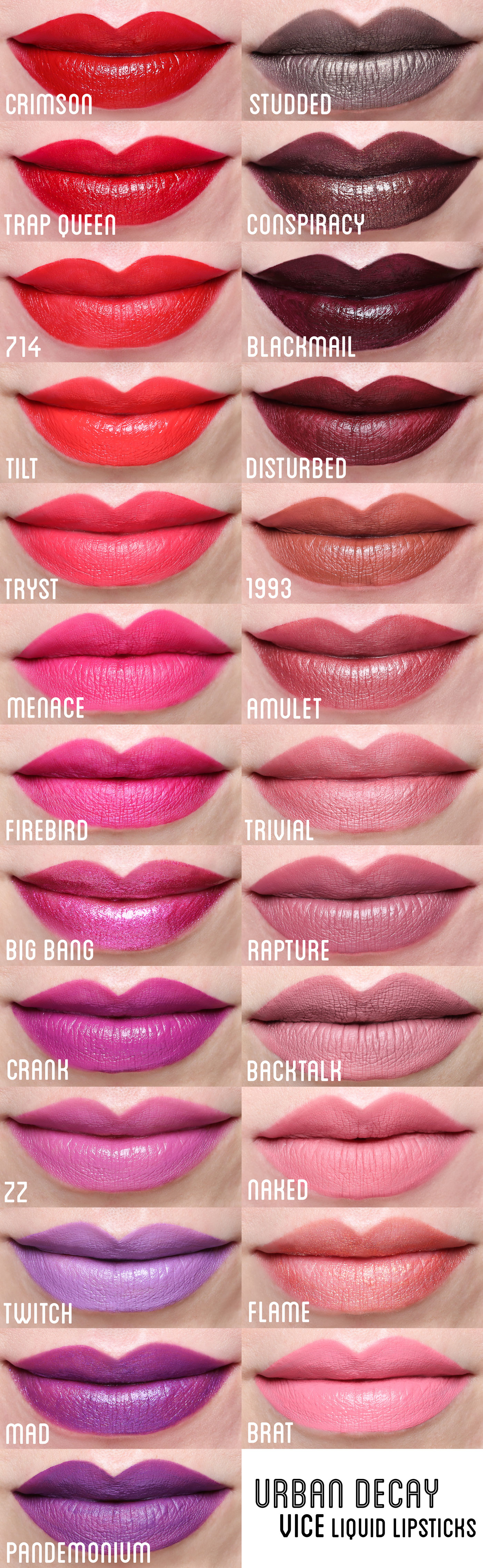 urban decay vice liquid lipstick swatches