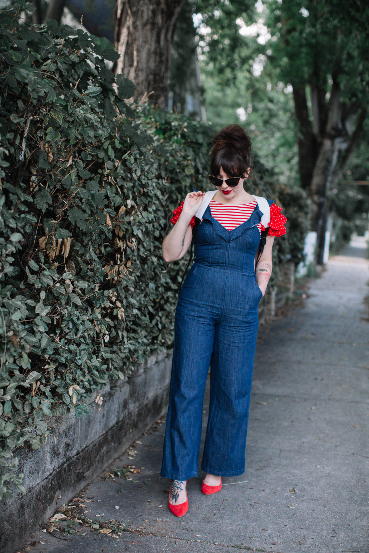 express ruffled jumpsuit