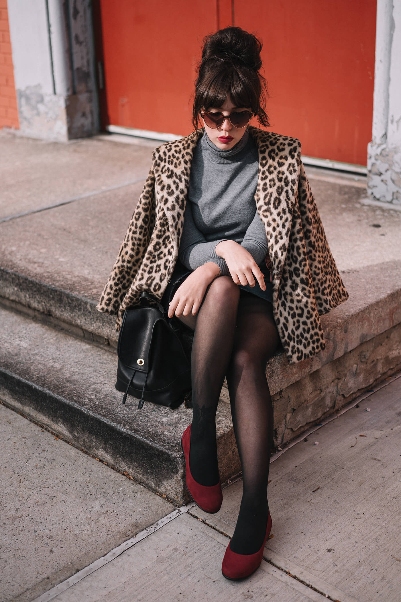 vintage leopard coat