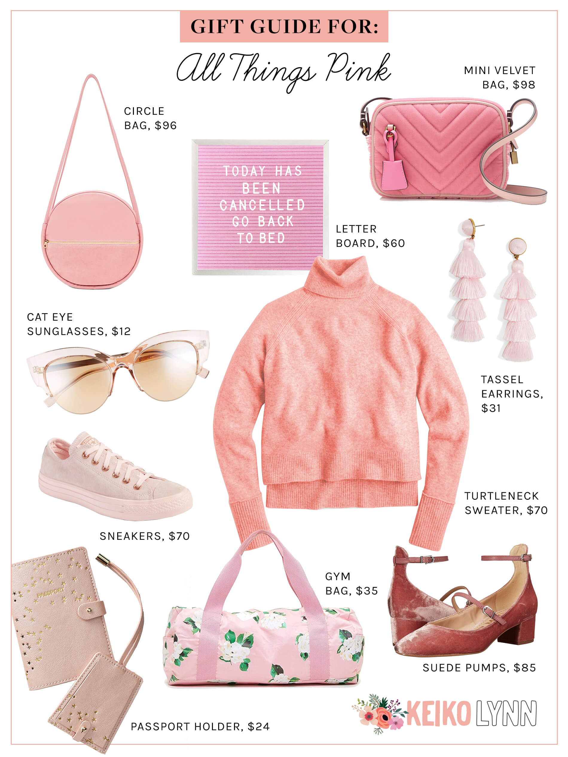 Gift Guide For All Things Pink - Millennial Pink Gift Ideas - Evelyn Bourdon