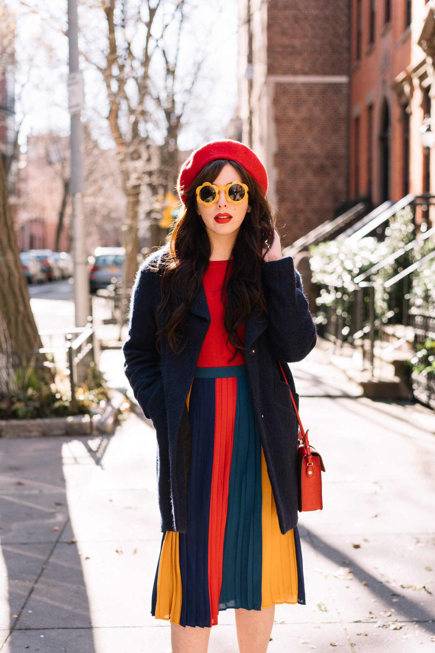 modcloth striped skirt