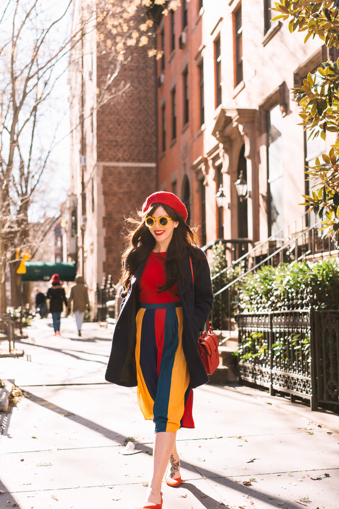 modcloth striped skirt