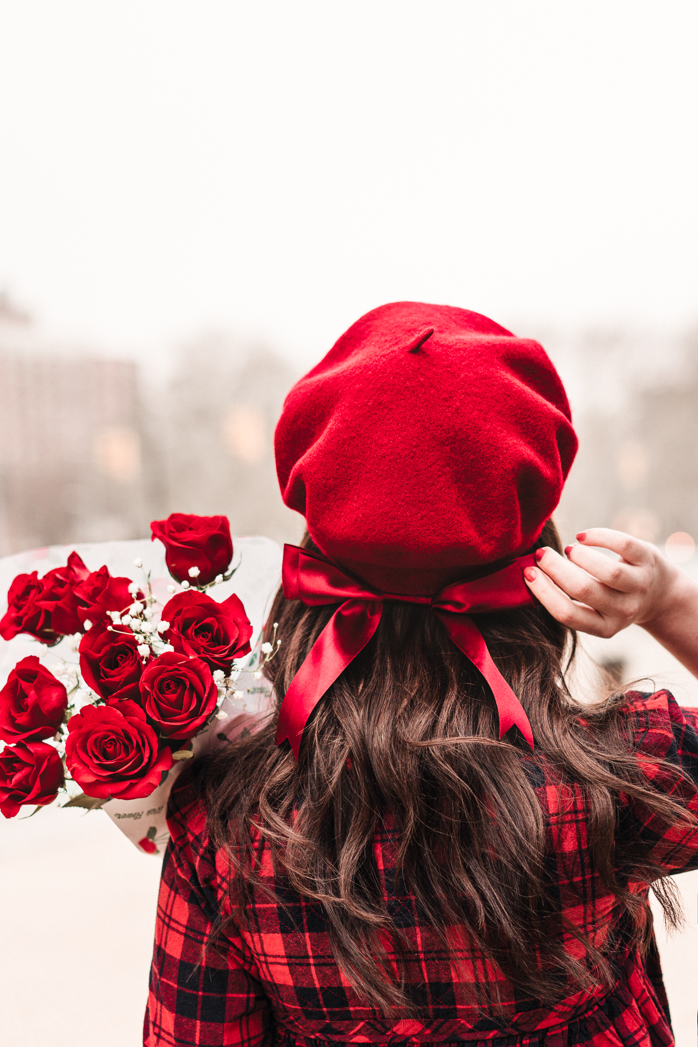 brothers and sisters beret with bow