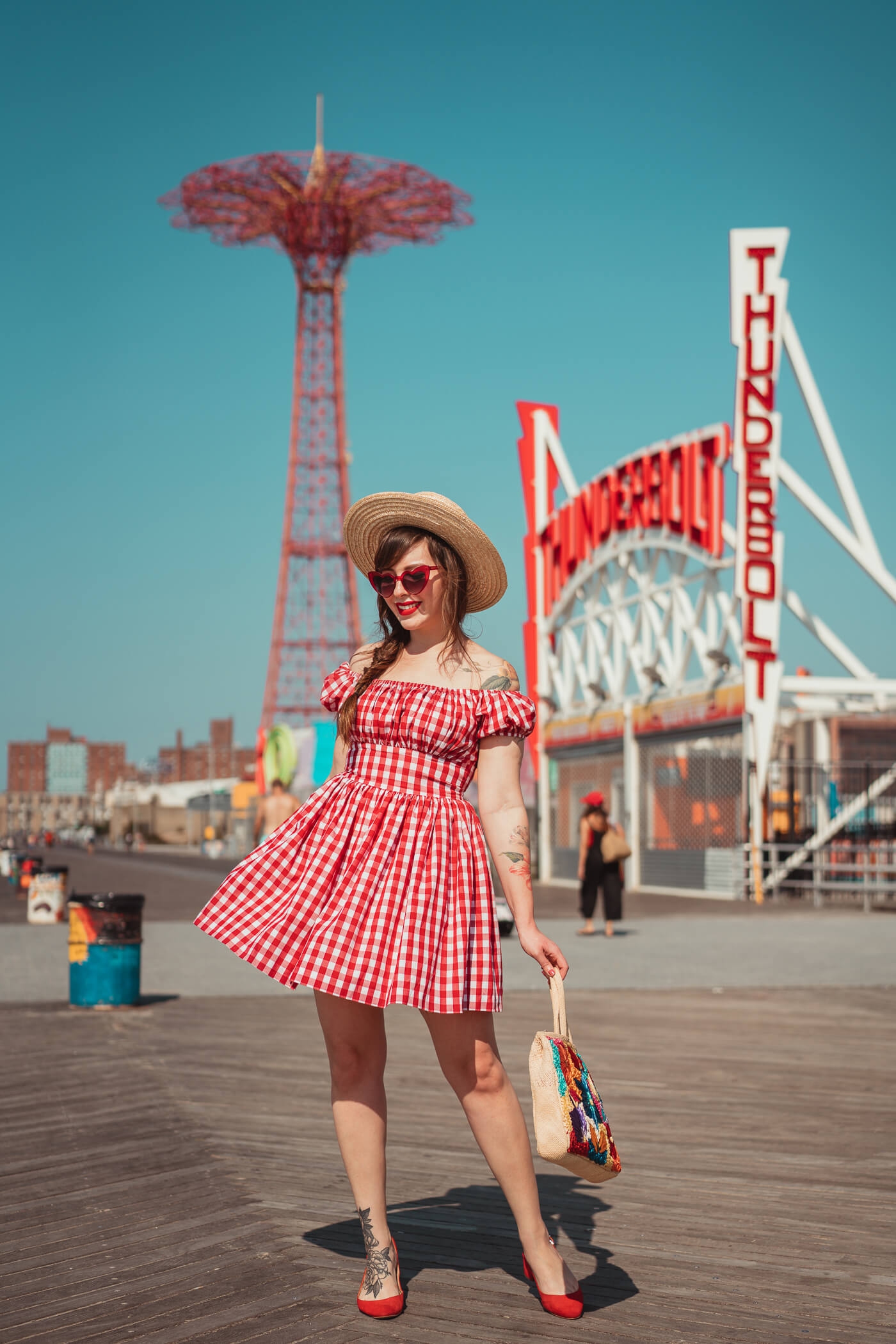 hearts and found gingham dress