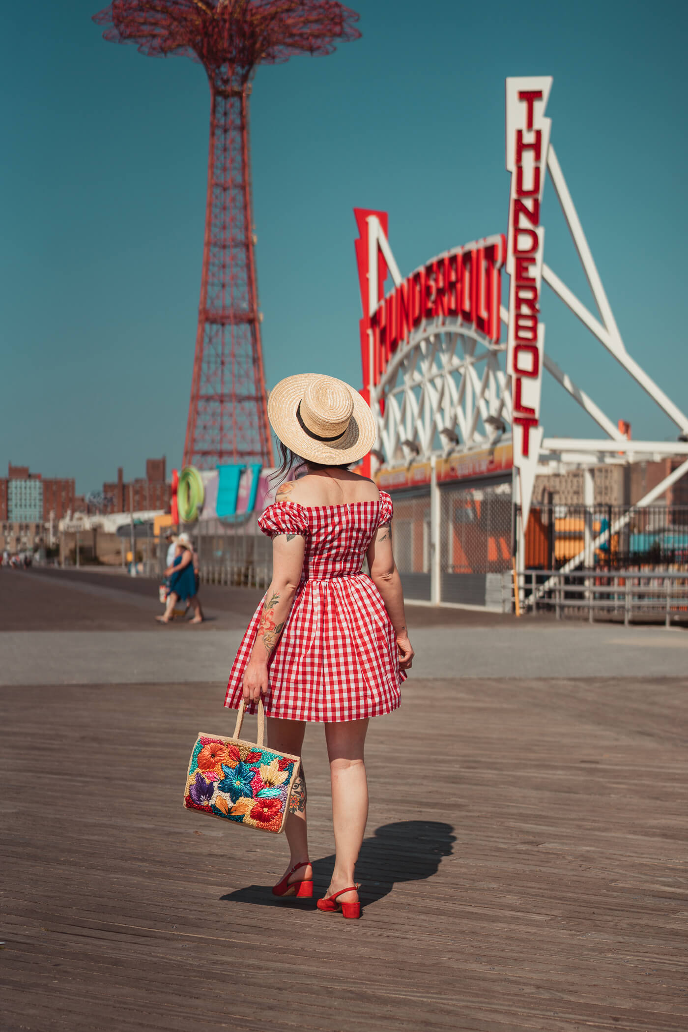 hearts and found gingham dress