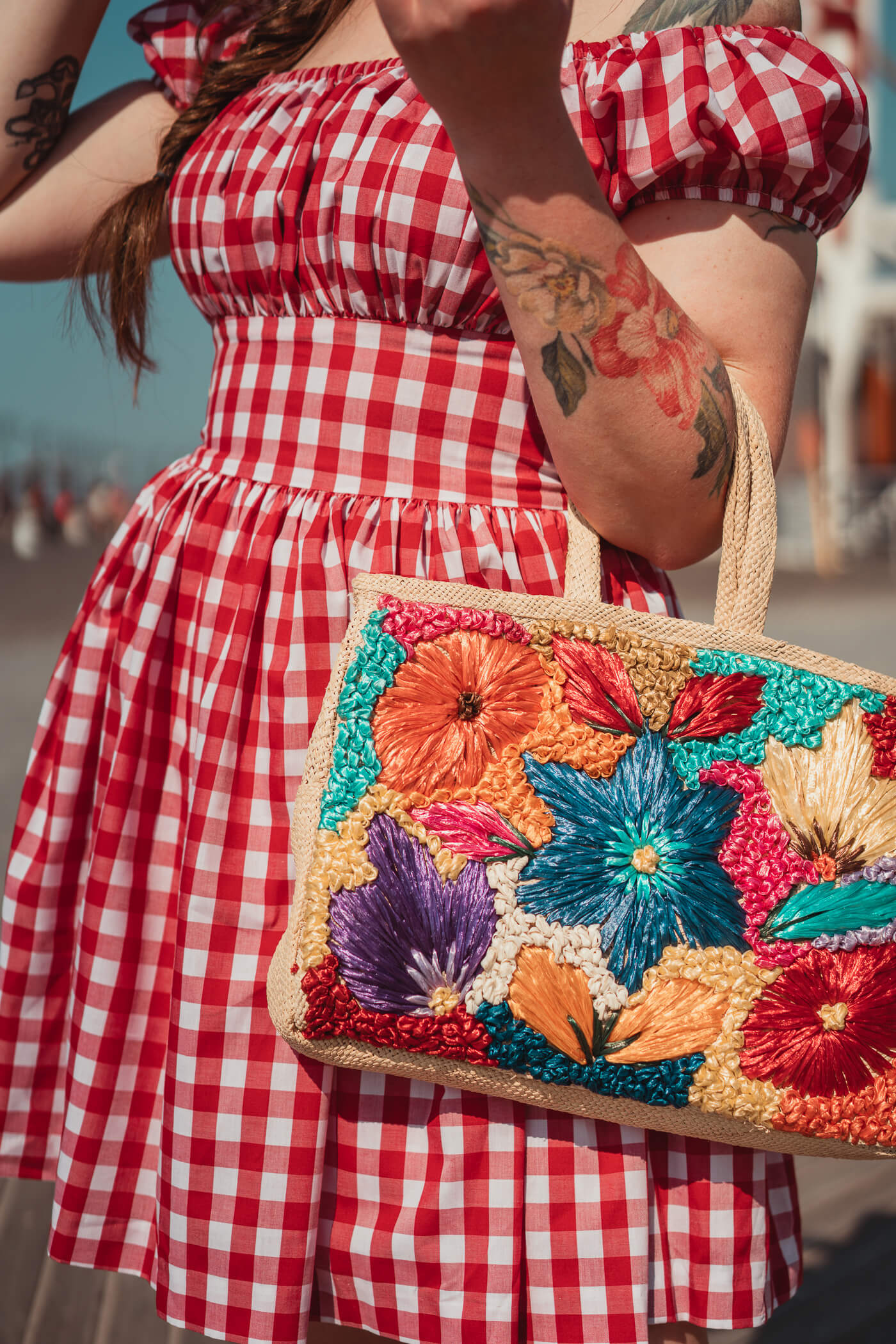 hearts and found gingham dress