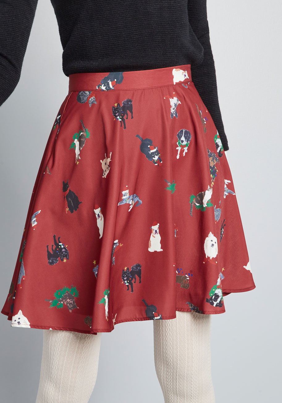 doggy holiday skirt