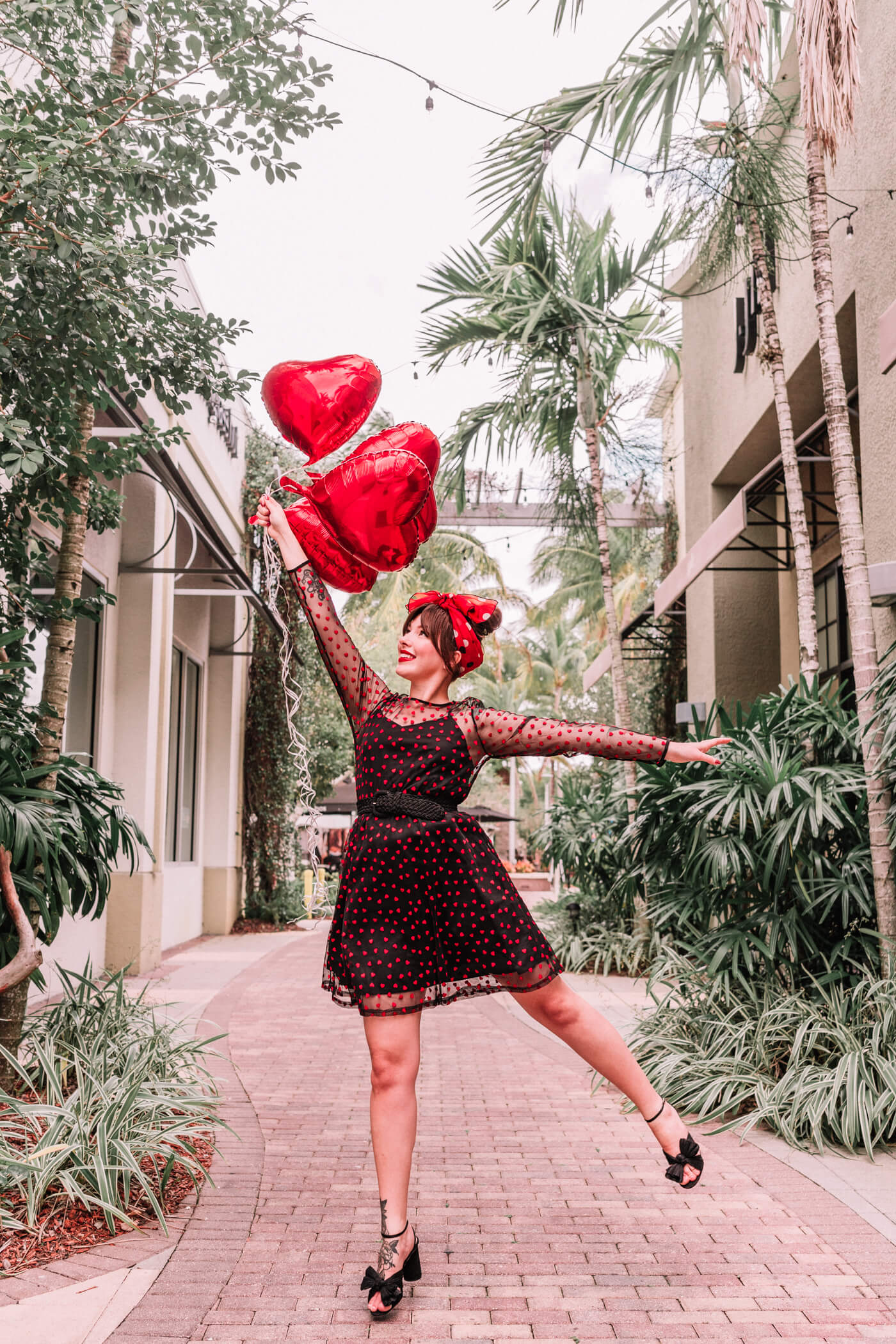 Modcloth dazzle do it heart dress 