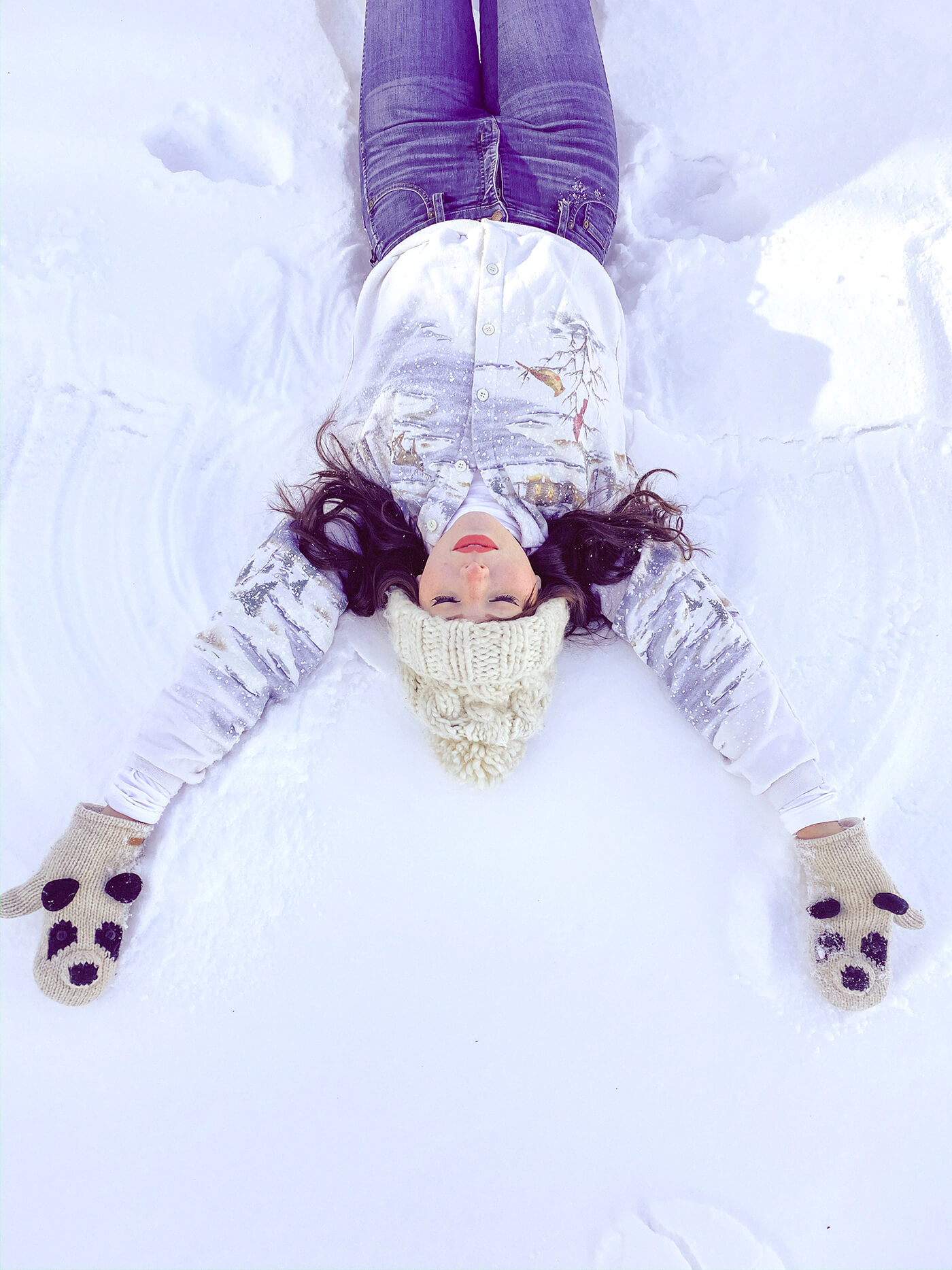 I couldn't get enough of the fresh, powdery snow!