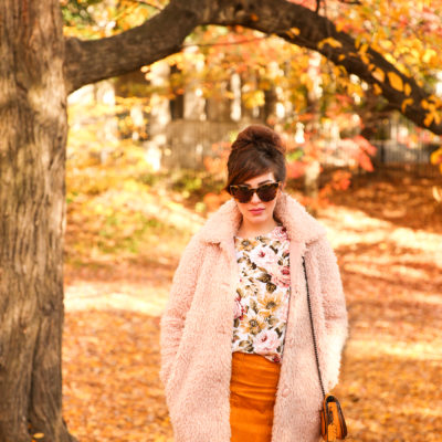 blush and marigold fall outfit