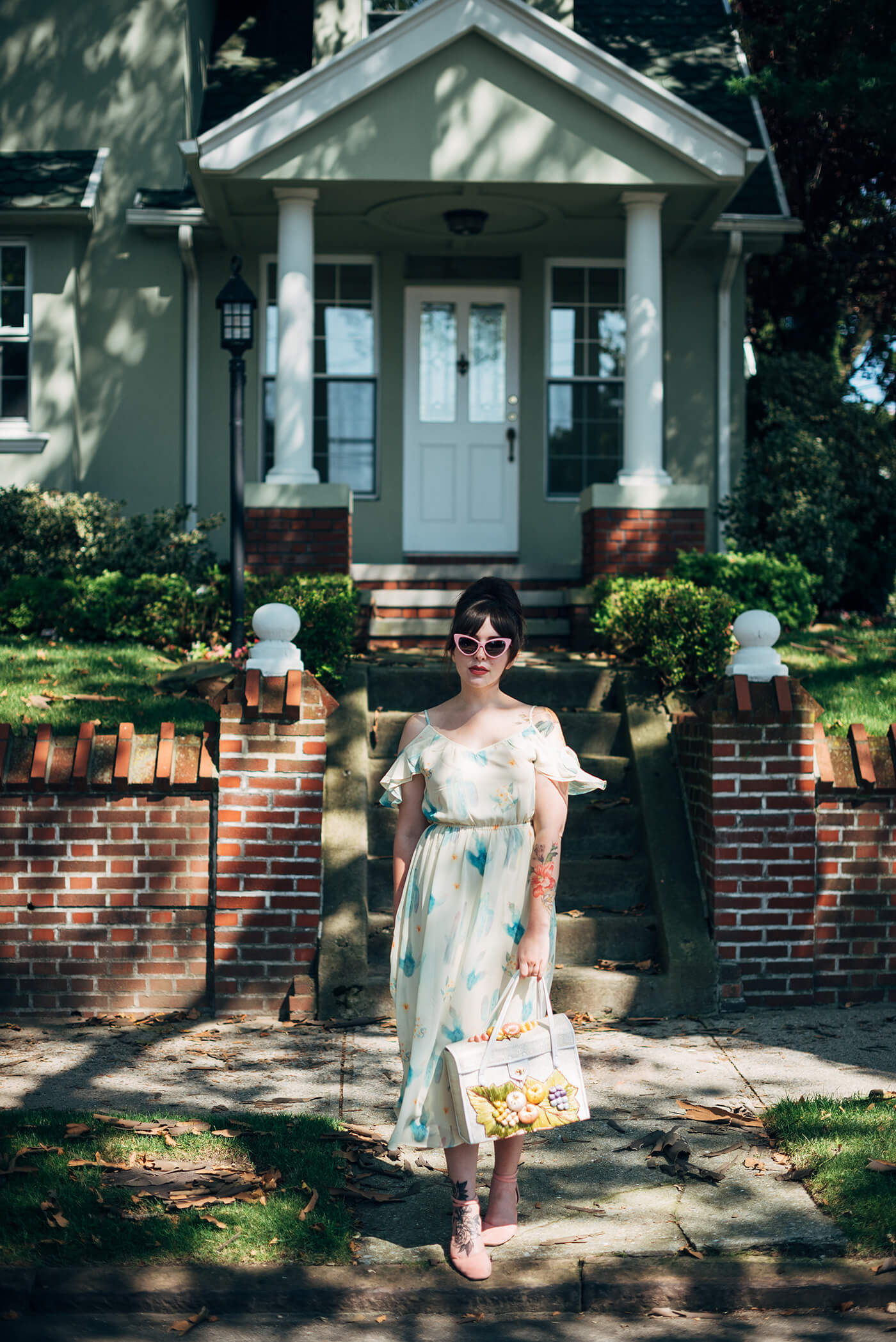 miss patina watercolor cactus dress