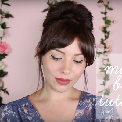 messy bun tutorial video