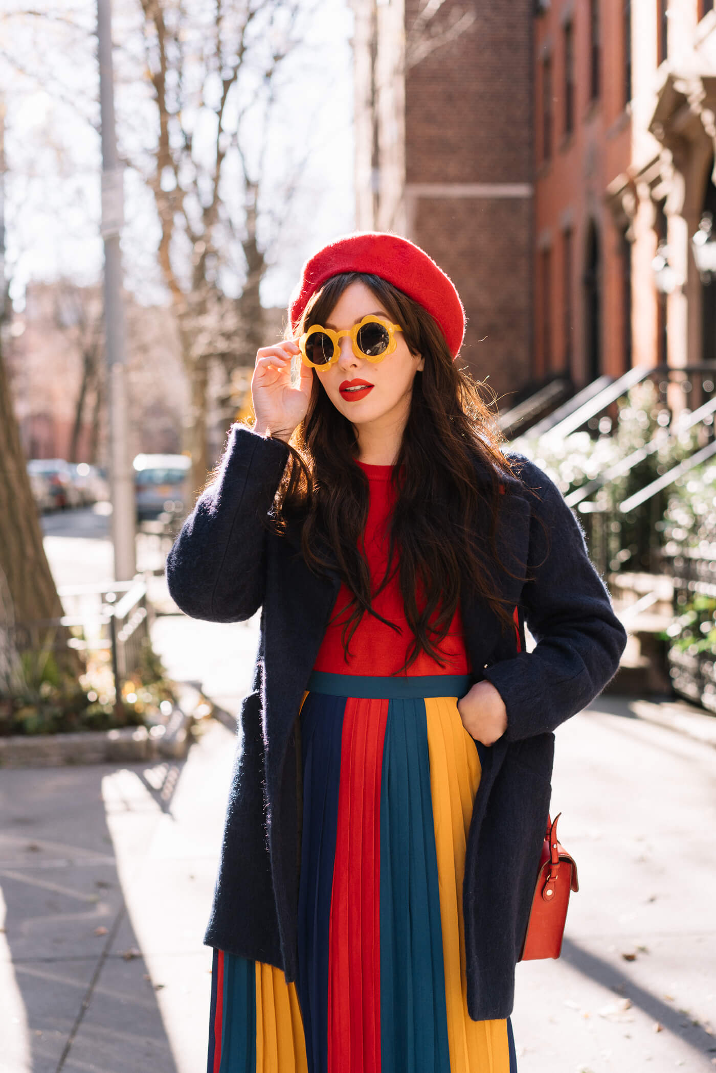 modcloth striped skirt