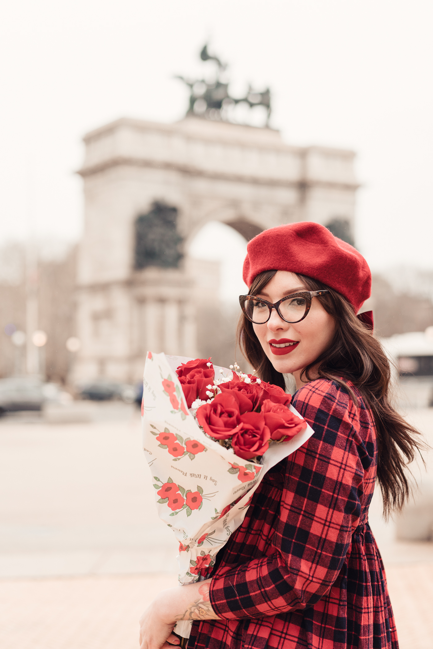 brothers and sisters beret with bow