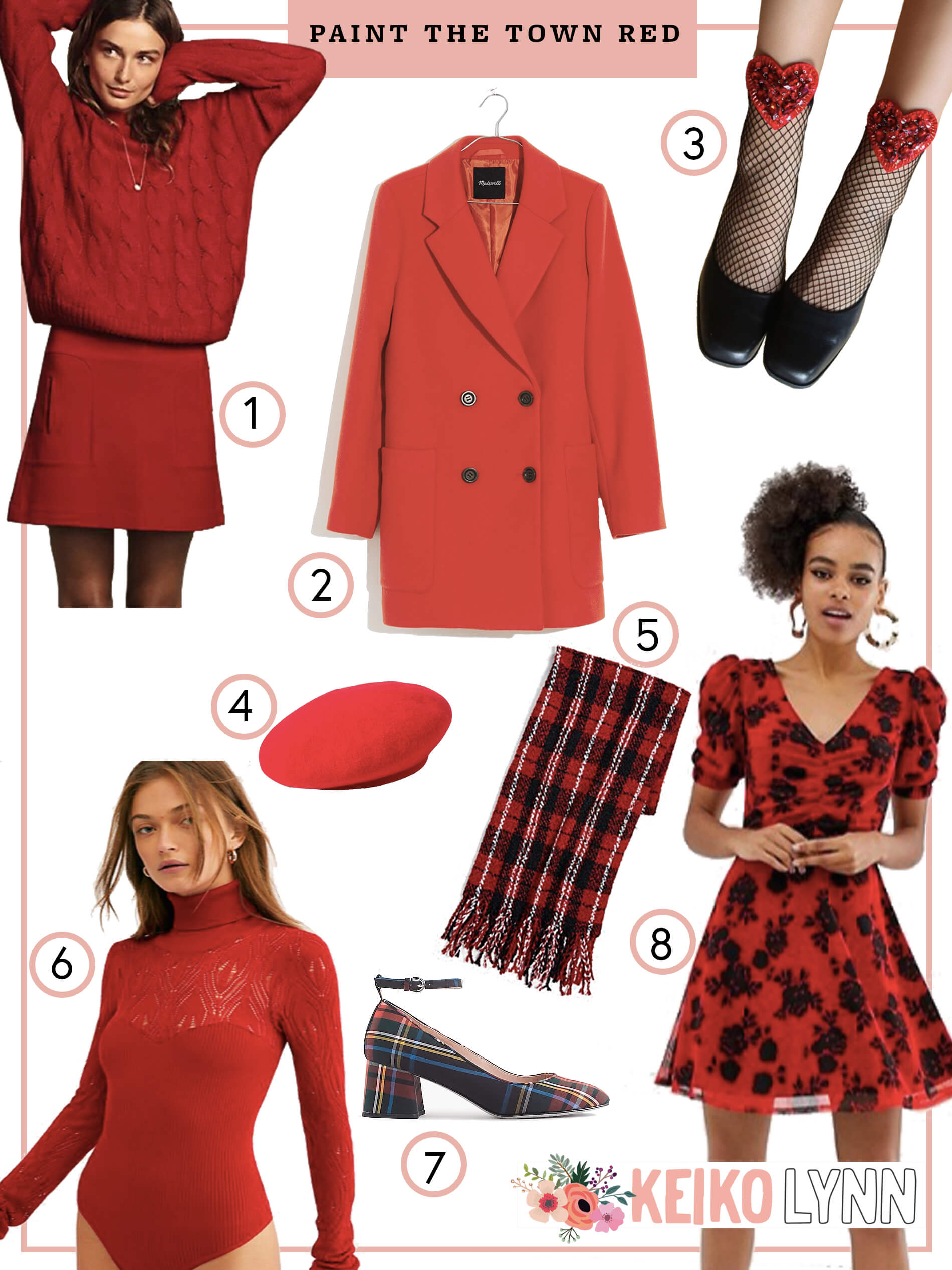 collage for Holiday Outfit Shopping Guide