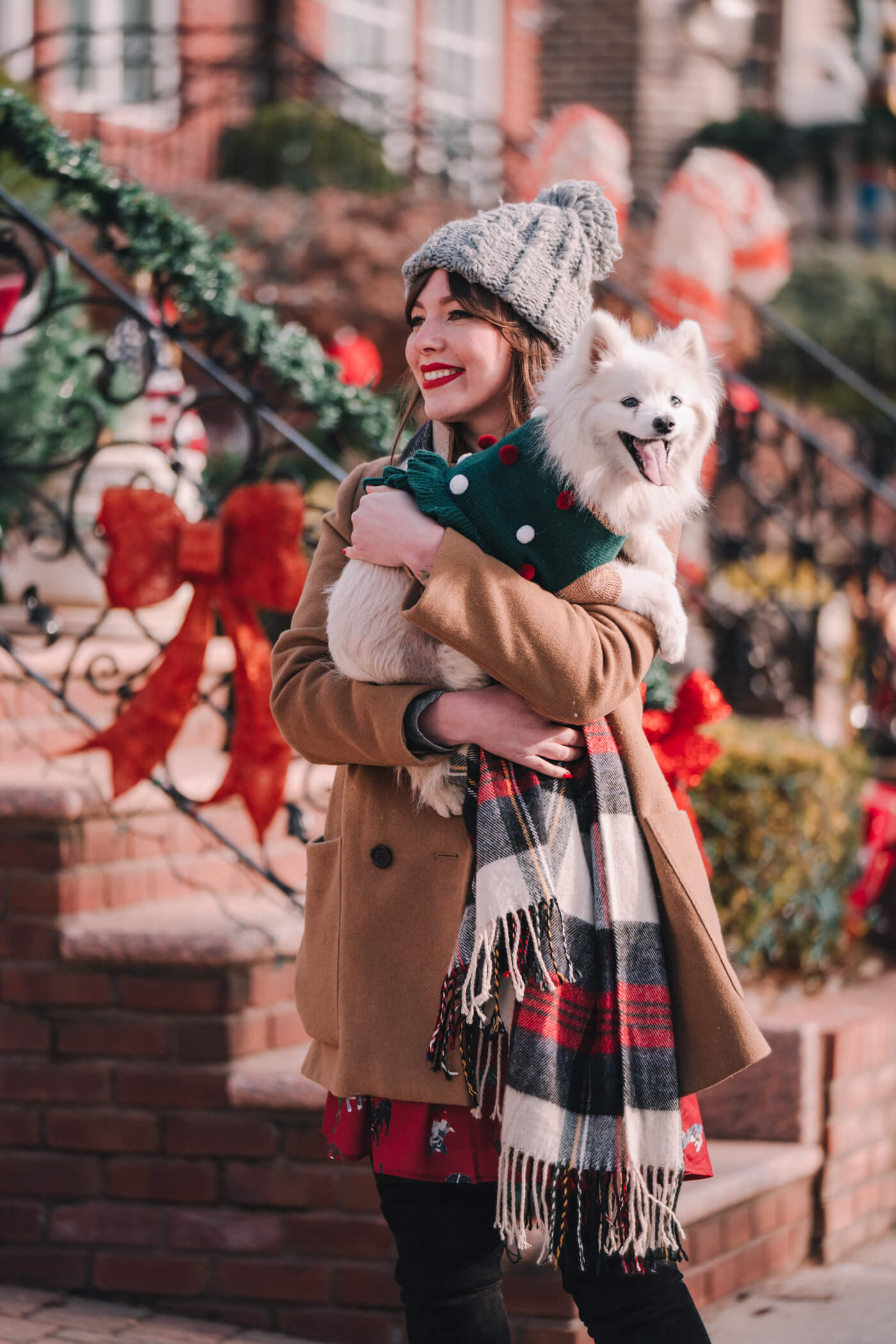 woman with her pet