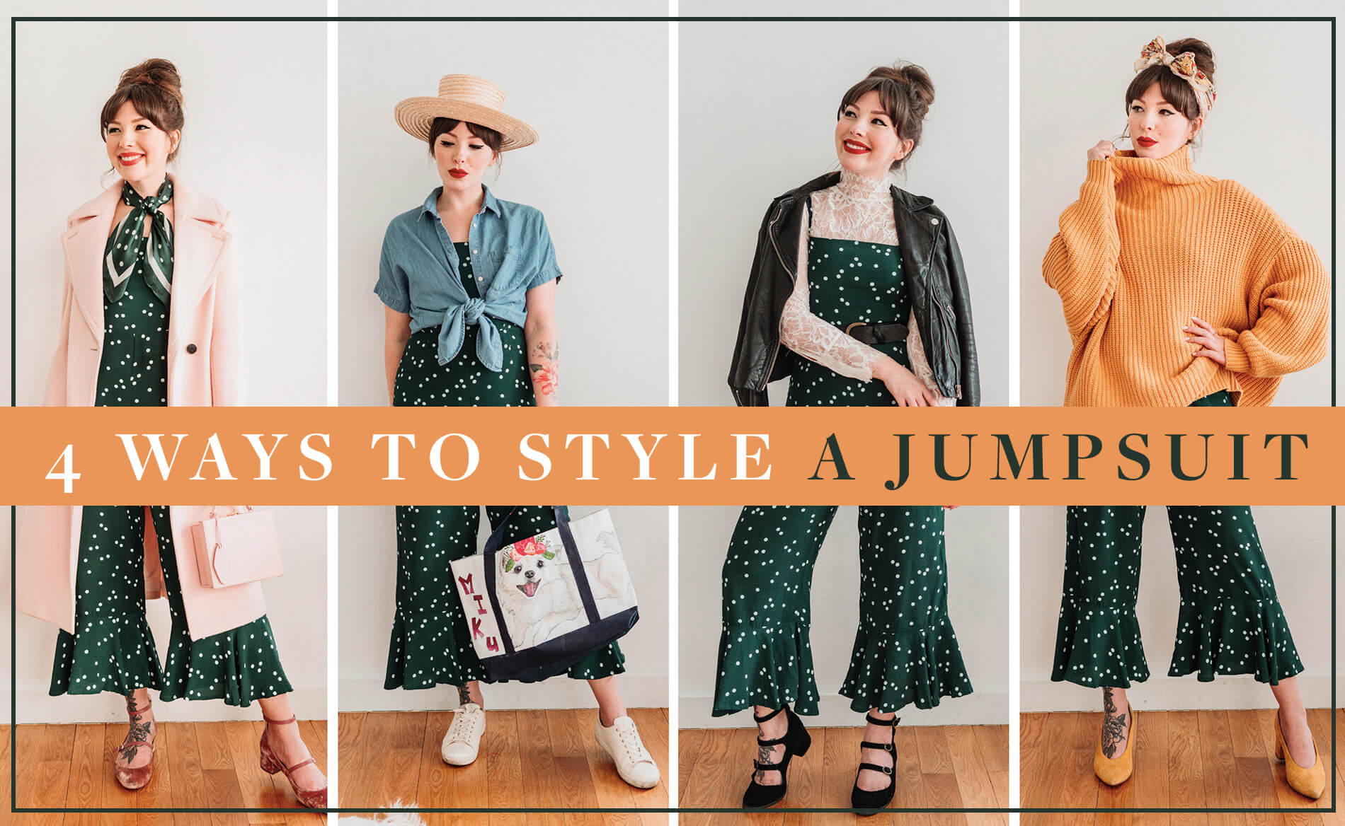 4 ways to style a jumpsuit