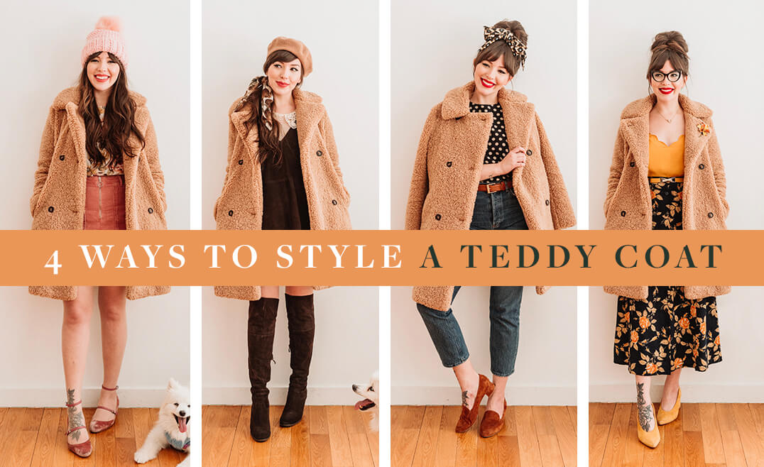 4 ways to style a teddy coat