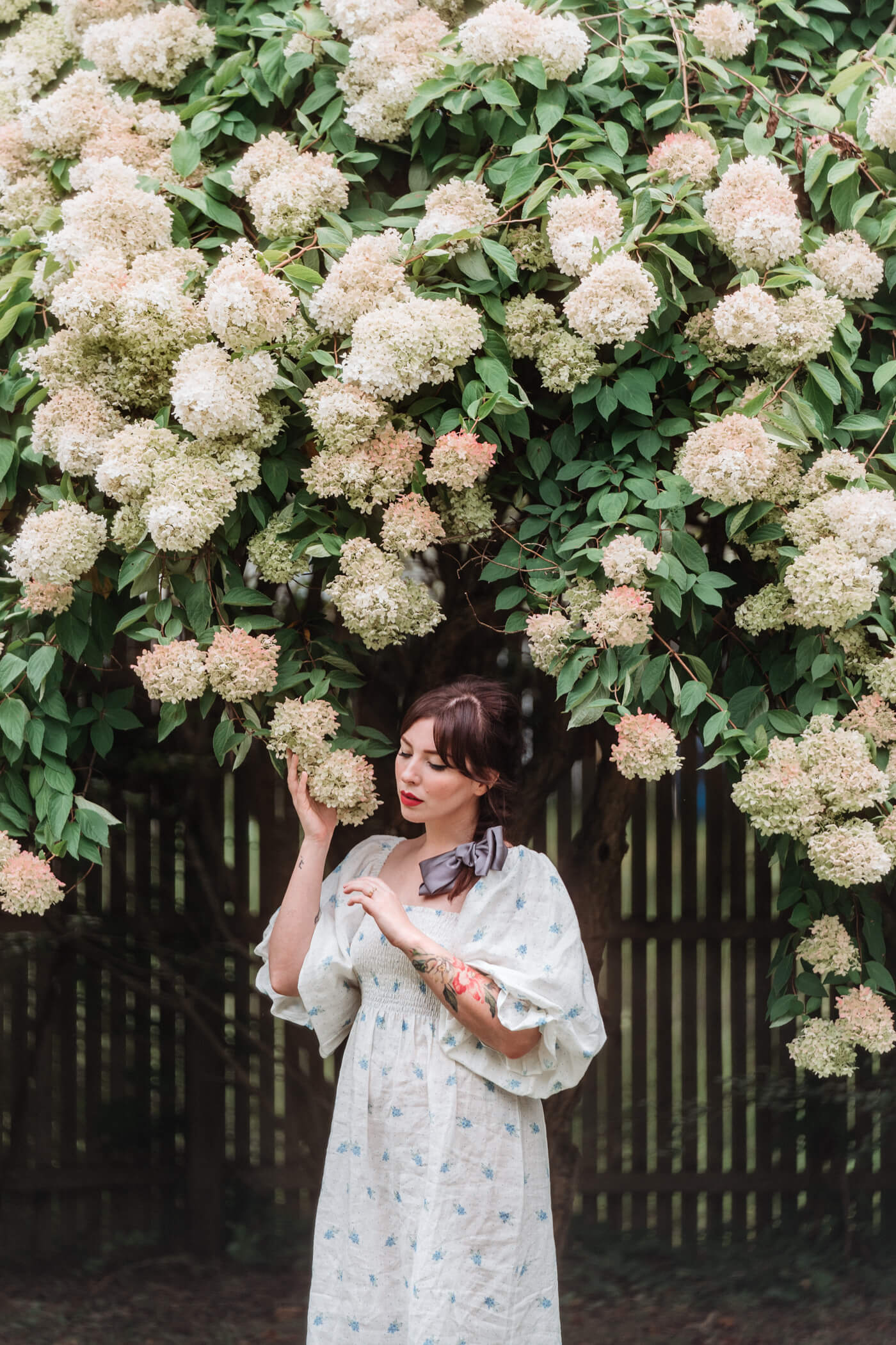 sleeper loungewear puffy sleeve linen dress