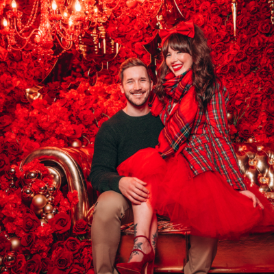 Holiday 2020 | Evelyn Bourdon Bobby Hicks christmas photo shoot floral escape