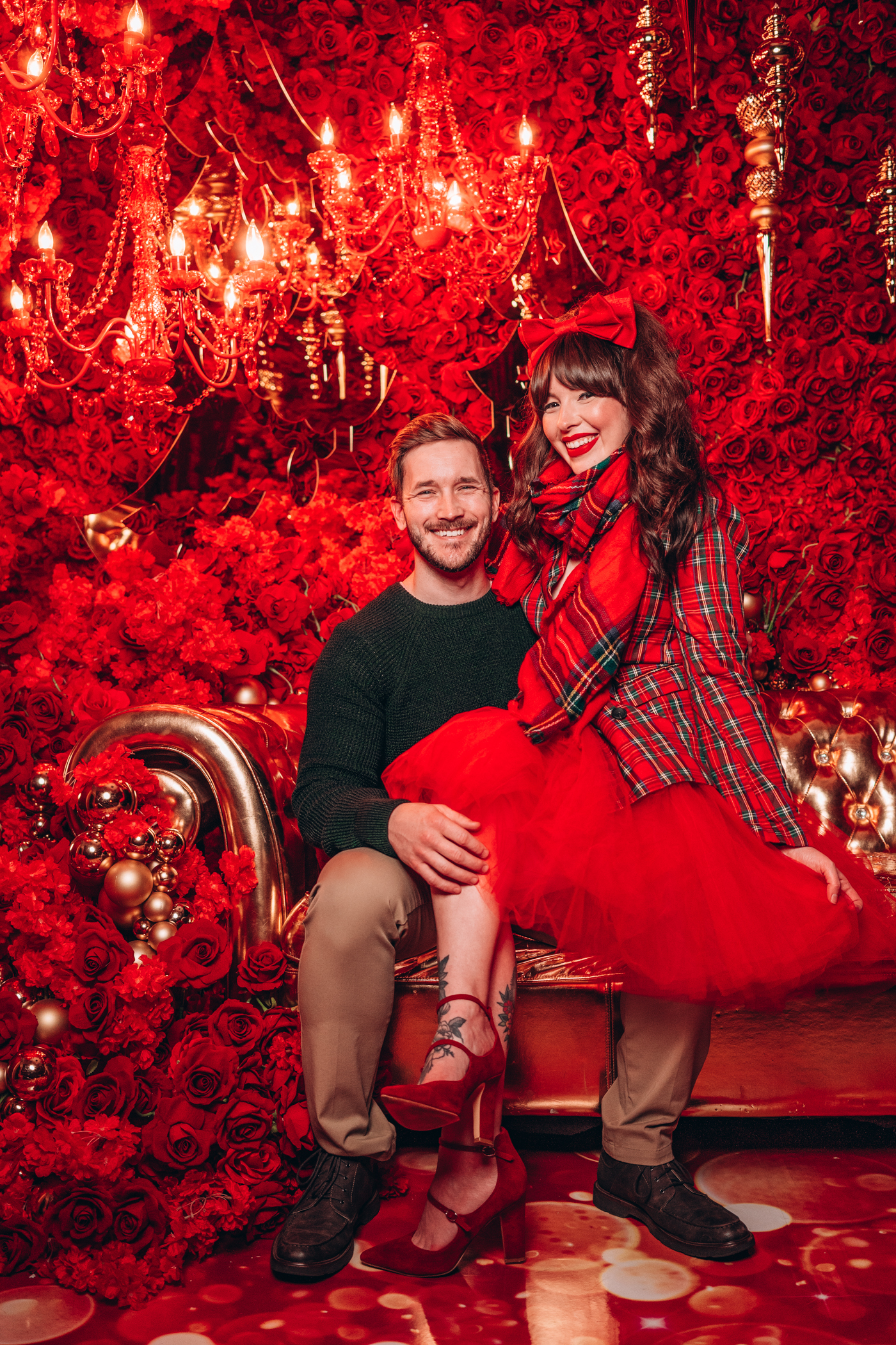 Holiday 2020 | Evelyn Bourdon Bobby Hicks christmas photo shoot floral escape