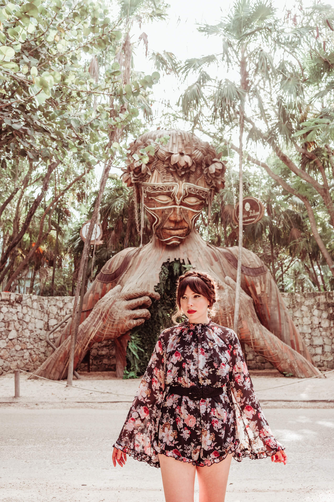 woman wearing floral romper for Affordable Clothing and Accessory