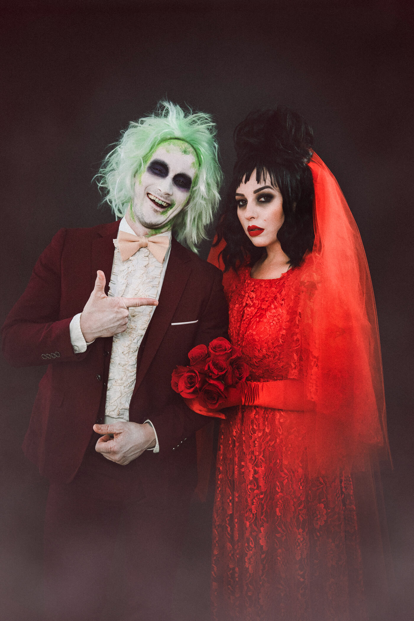 couples costume idea: beetlejuice and lydia deetz