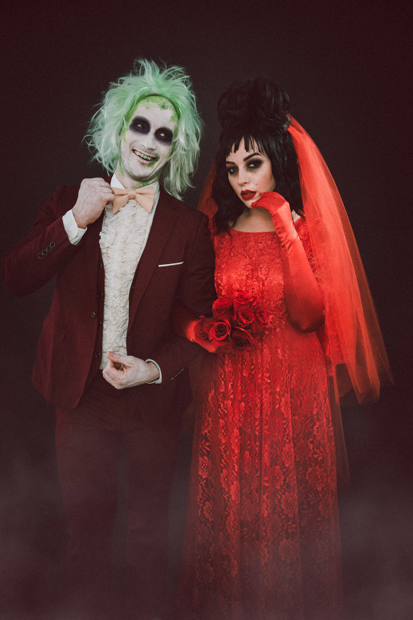 couples costume idea: beetlejuice and lydia deetz