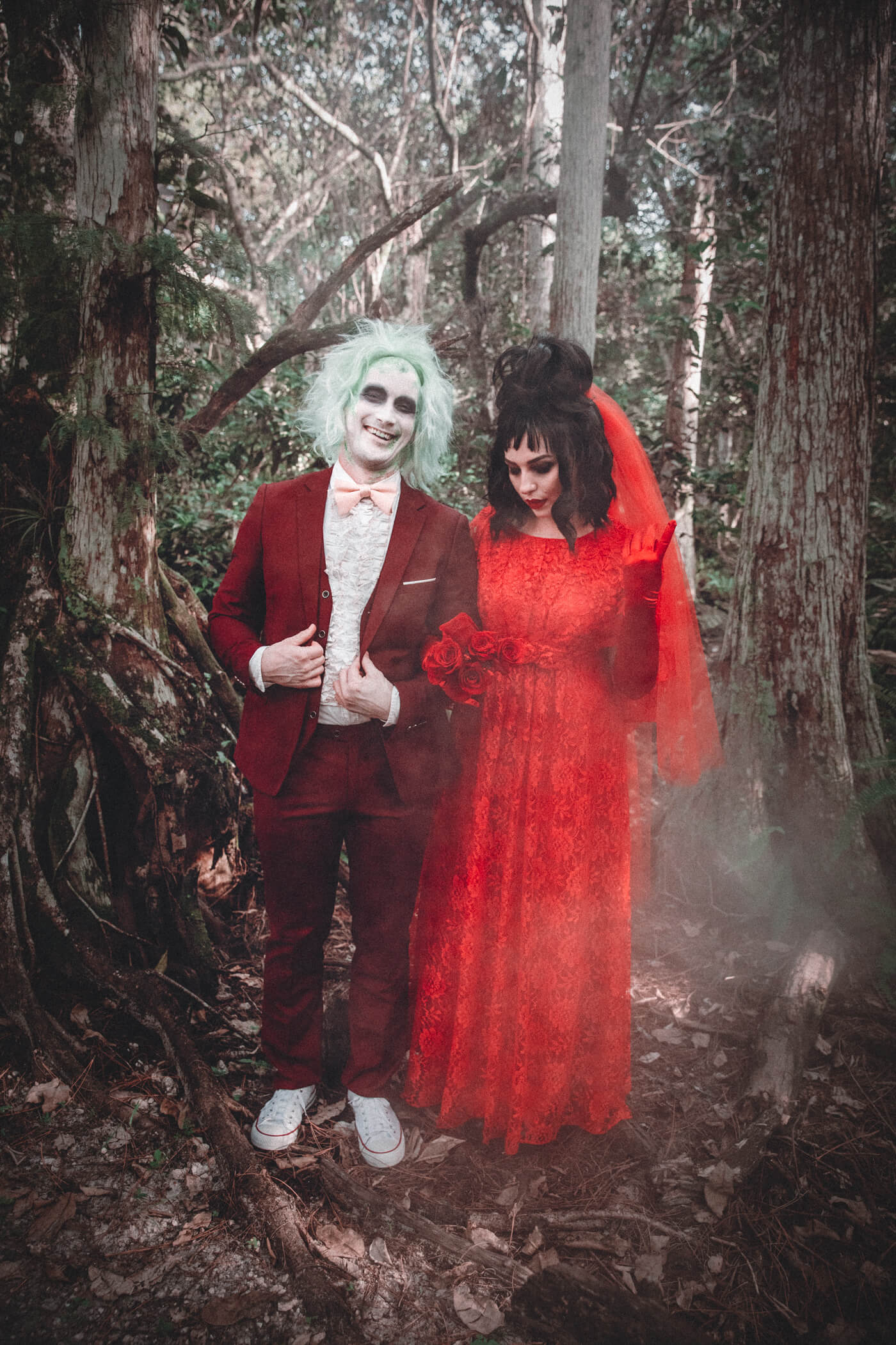 couples costume idea: beetlejuice and lydia deetz