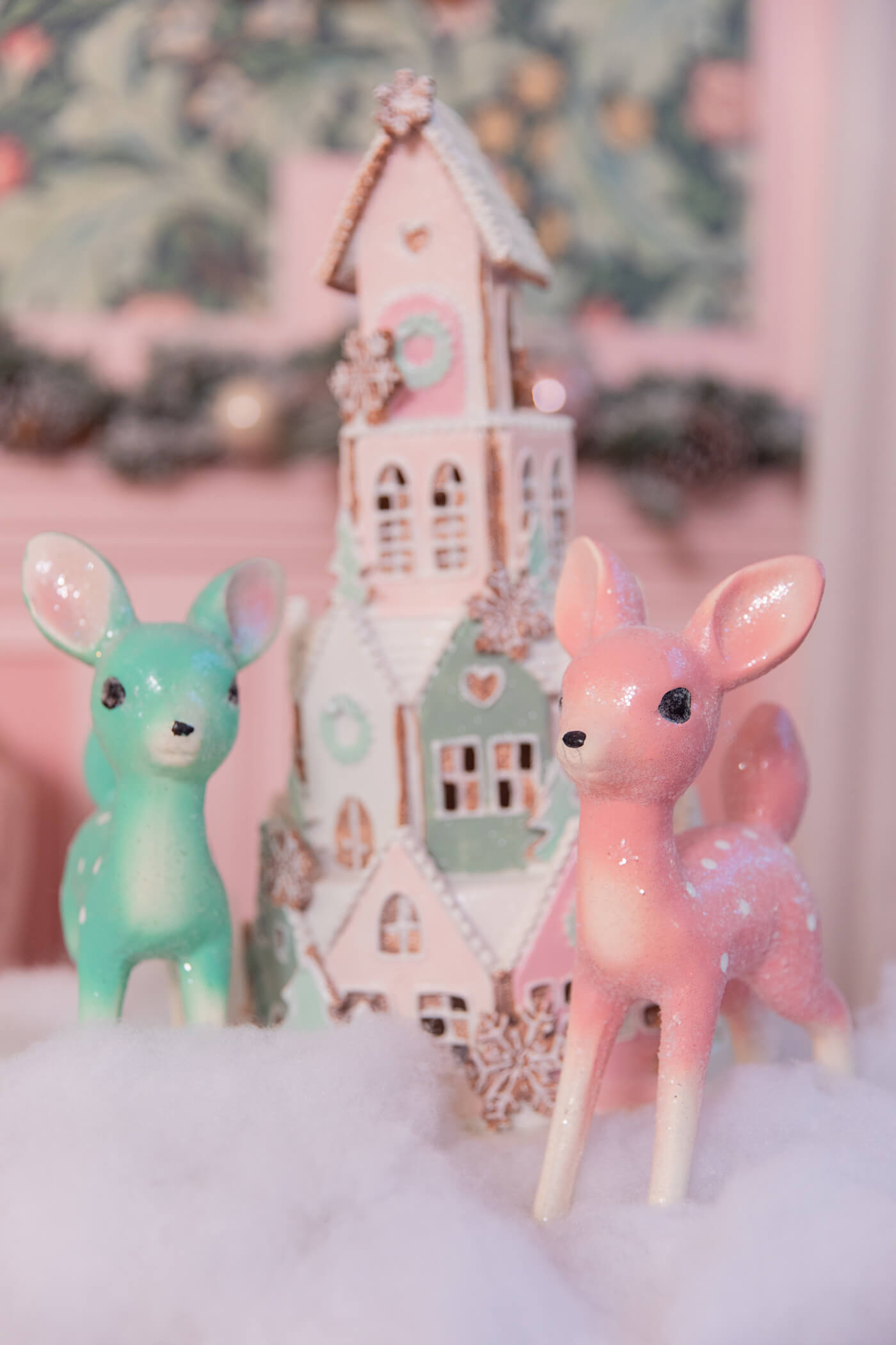 homegoods pastel deer christmas